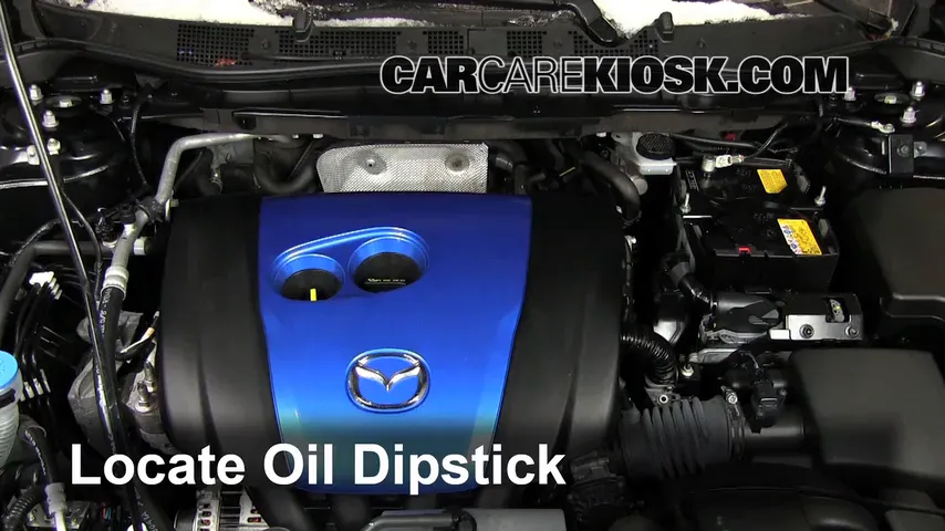 2013 Mazda CX-5 Sport 2.0L 4 Cyl. Huile Vérifier le niveau de l'huile